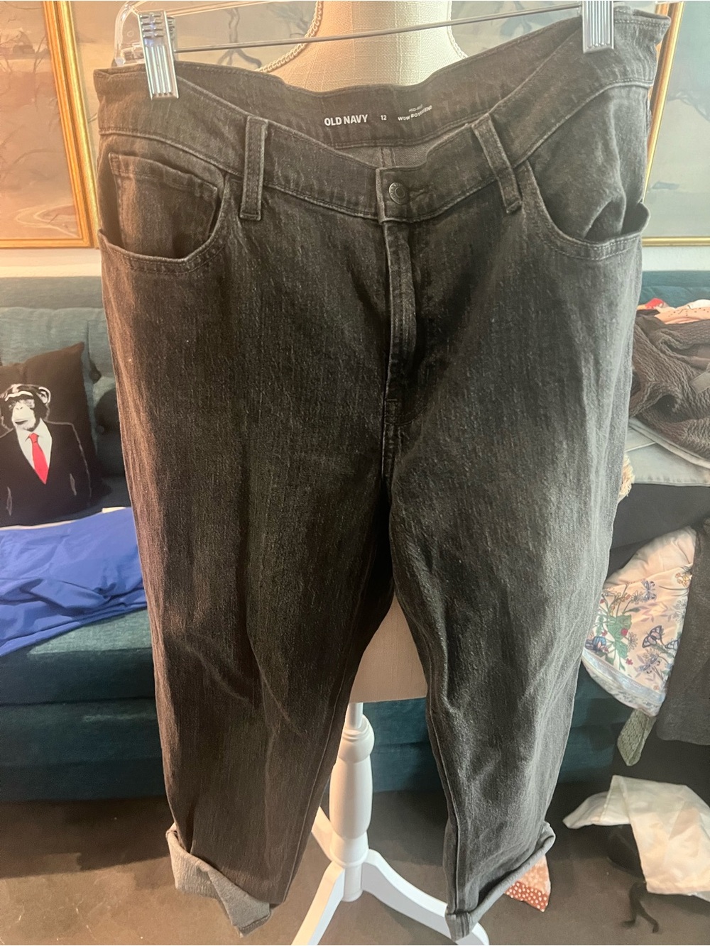 Old Navy womens Black Washed Jeans